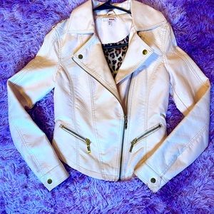 Bongo pink leather jacket size small